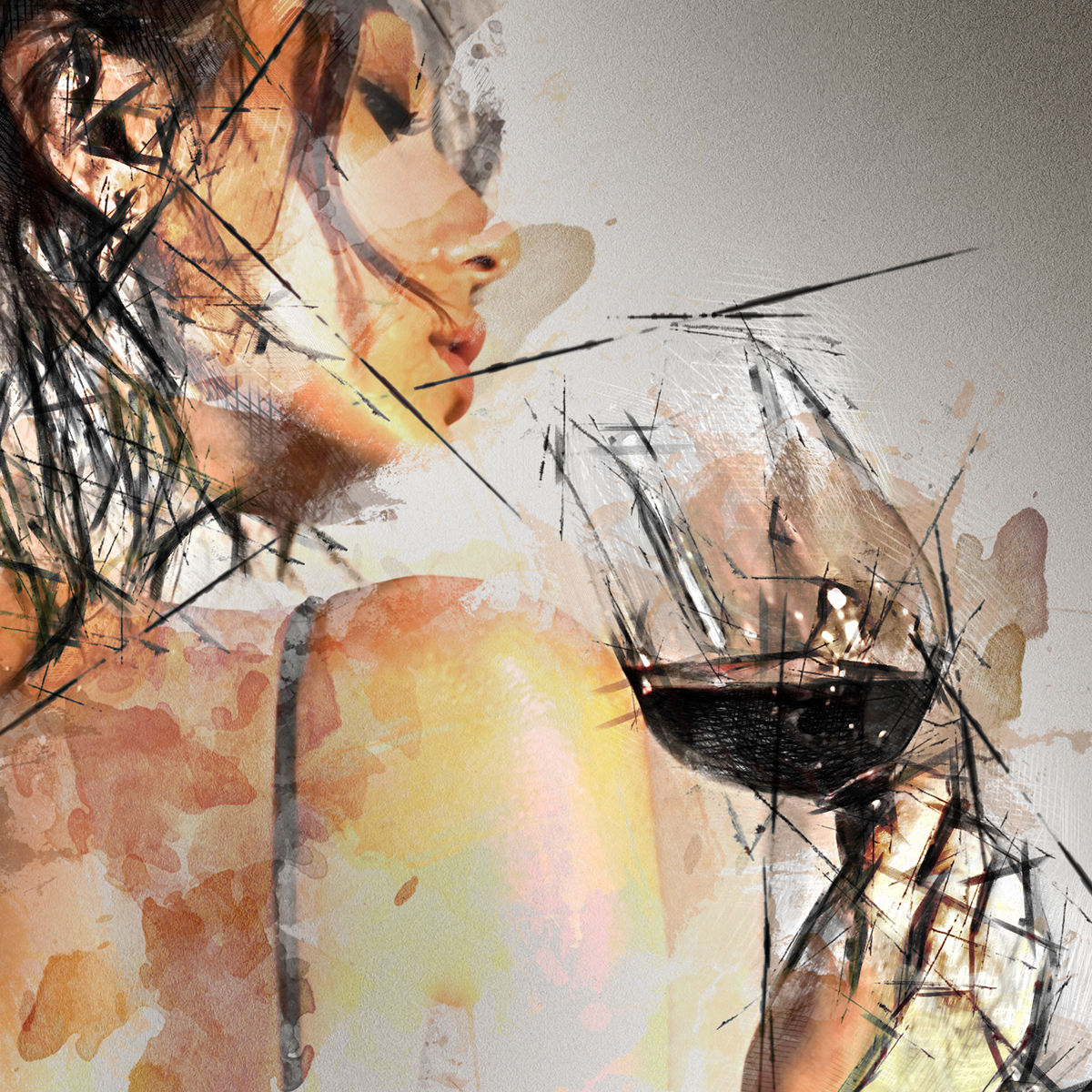 Woman & wine #07