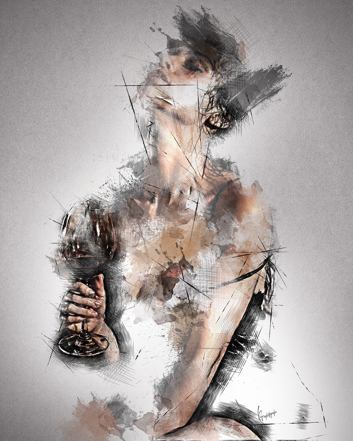 woman & wine