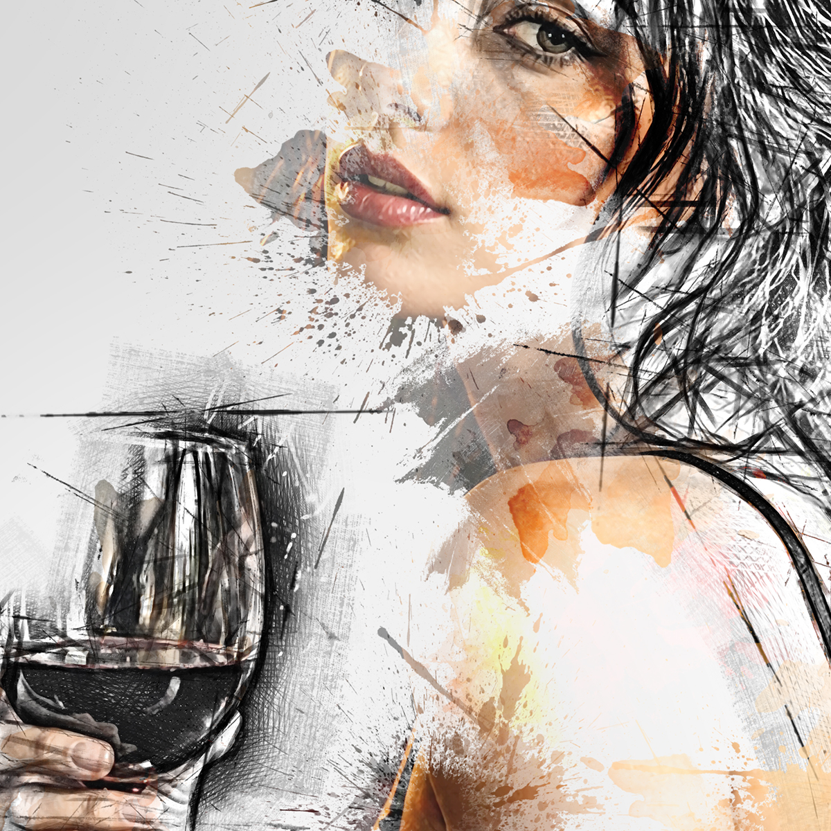 Woman & wine #10